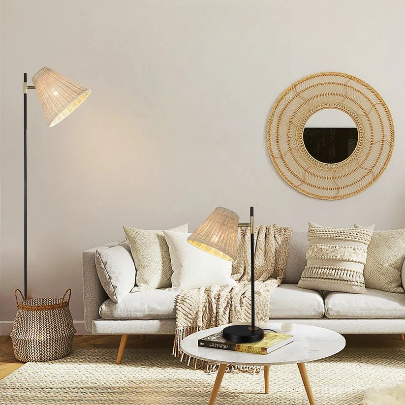 Rattan Floor Lamp
