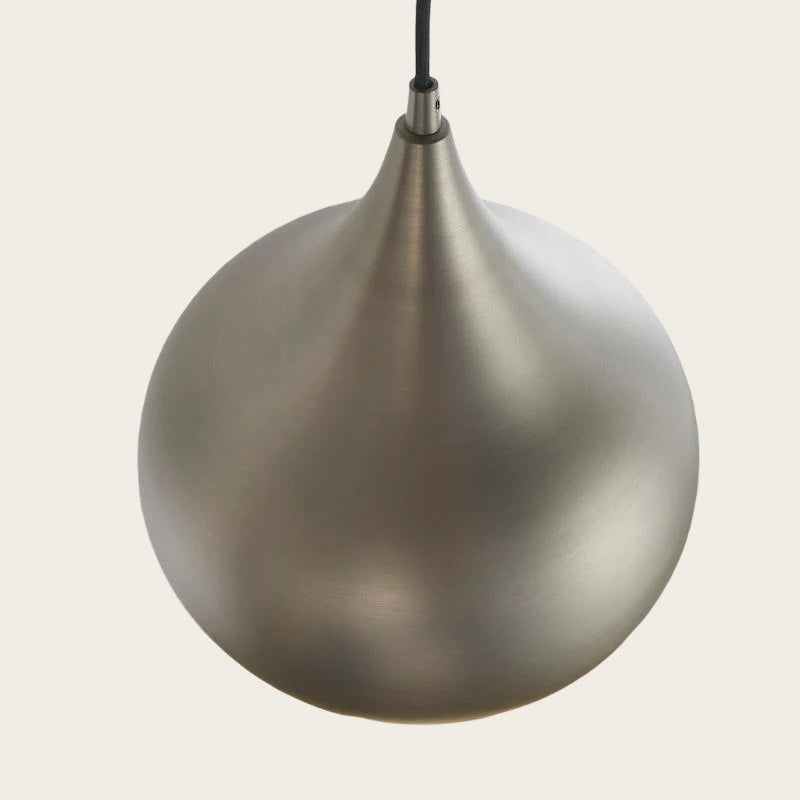 1 Light LED Pendant finished in Soft Matt Nickel